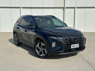 2021 Hyundai Tucson Highlander SUV (Deep Sea) Used Car Thumbnail
