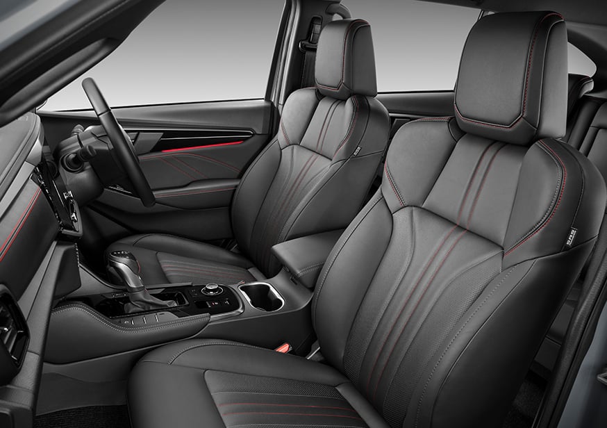 7-seat leather accented interior